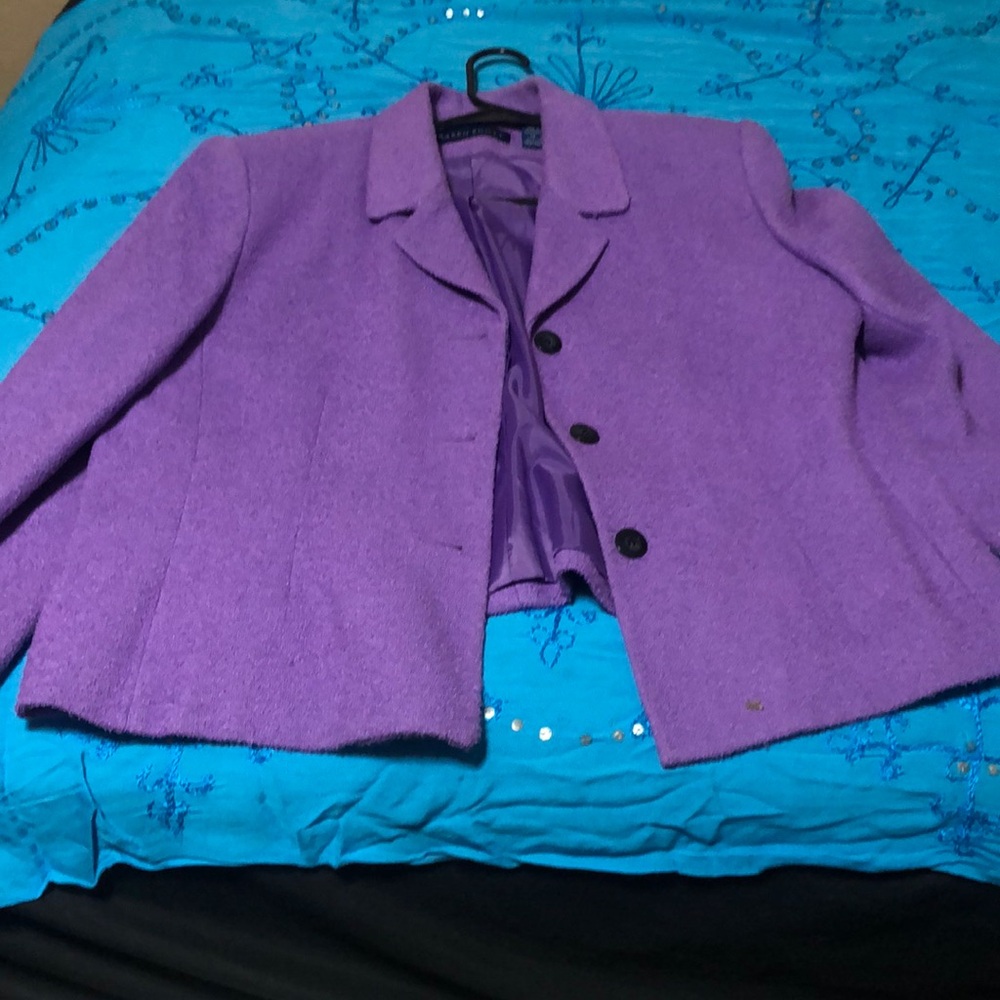 Karen Scott Vibrant Purple Blazer